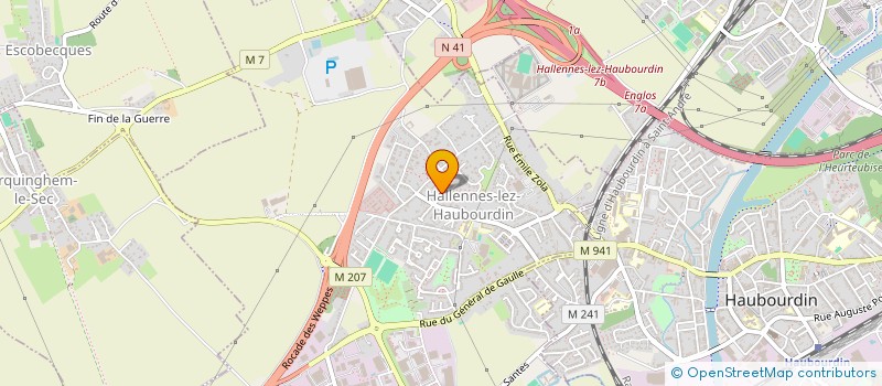 localisation de l'entreprise ASSOCIATION POUR LA RESTAURATION DE L EGLISE ST MACLOU  HAUBOURDIN