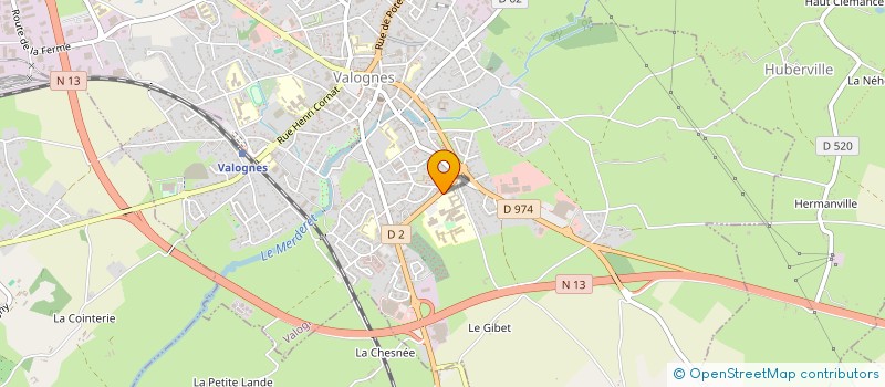 localisation de l'entreprise ASSOCIATION POUR LA RESTAURATION DE LA CHAPELLE DE L'ANCIENNE ABBAYE  VALOGNES