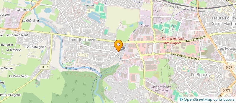 localisation de l'entreprise ASSOCIATION POUR LA RESTAURATION DES CALVAIRES DE LA MAYENNE (ARCEM) à SAINT-BERTHEVIN