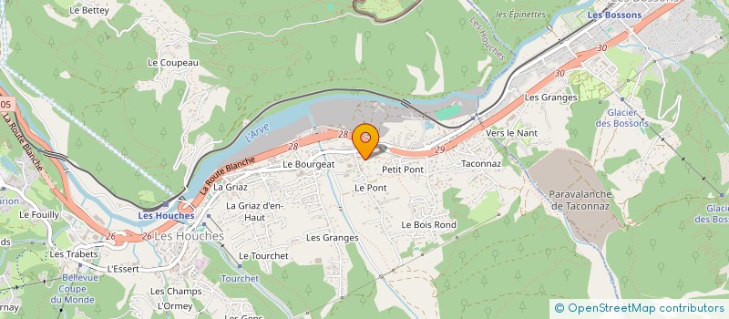 localisation de l'entreprise ASSOCIATION POUR LA RESTAURATION DU PATRIMOINE RELIGIEUX DES HOUCHES à LES HOUCHES