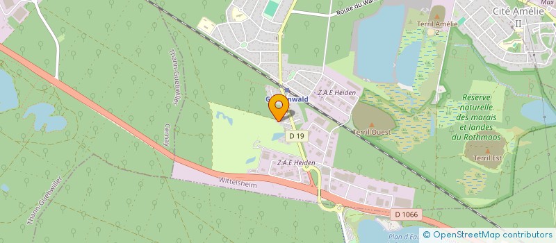 localisation de l'entreprise ASSOCIATION POUR LA RESTAURATION ET LE MAINTIEN DU PATRIMOINE HISTORIQUE ET CULTUREL DE LA VILLE DE WITTELSHEIM  WITTELSHEIM