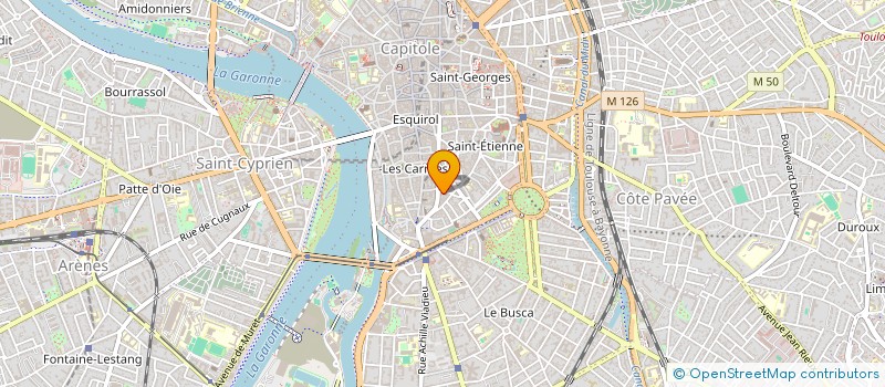 localisation de l'entreprise ASSOCIATION POUR LA RESTAURATION, LA SAUVEGARDE ET LA VALORISATION DE LA CHAPELLE DES ITALIENS DE TOULOUSE (NOTRE-DAME-D à TOULOUSE
