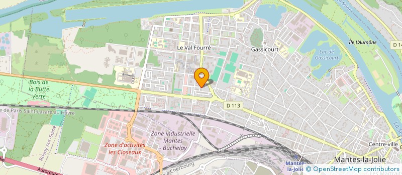 localisation de l'entreprise ASSOCIATION POUR LA REUSSITE DES GENERATIONS AFRICAINES  MANTES-LA-JOLIE