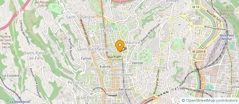localisation de l'entreprise ASSOCIATION POUR LA REVUE OC à NICE