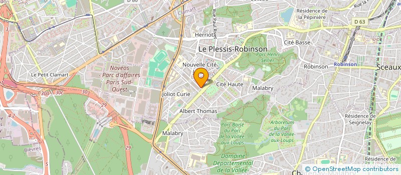 localisation de l'entreprise ASSOCIATION POUR LA SANTE A CLAMART à LE PLESSIS-ROBINSON