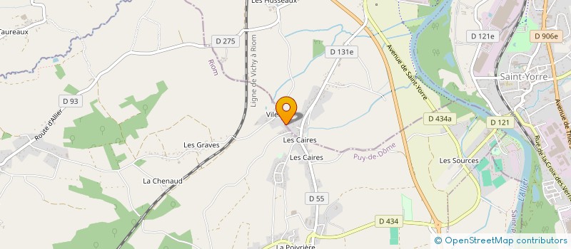 localisation de l'entreprise ASSOCIATION POUR LA SANTE DU BASSIN DE SAINT-YORRE à SAINT-YORRE