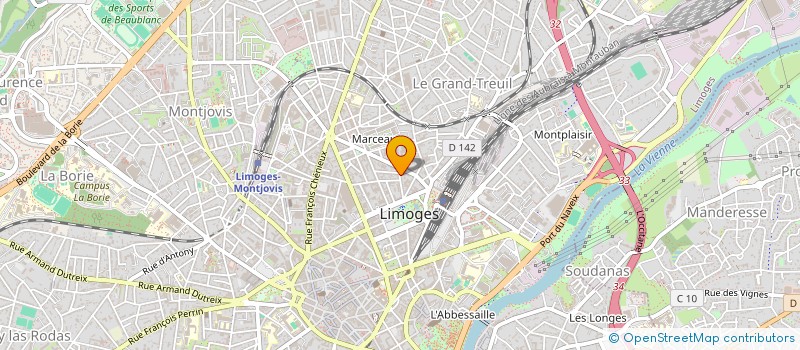 localisation de l'entreprise ASSOCIATION POUR LA SANTE ET LES POTENTIELS HUMAINS à LIMOGES