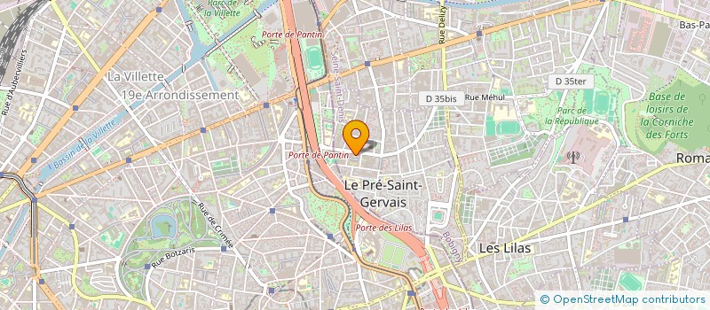 localisation de l'entreprise ASSOCIATION POUR LA SANTE MEDICO DENTAIRE DU PRE à LE PRE-SAINT-GERVAIS