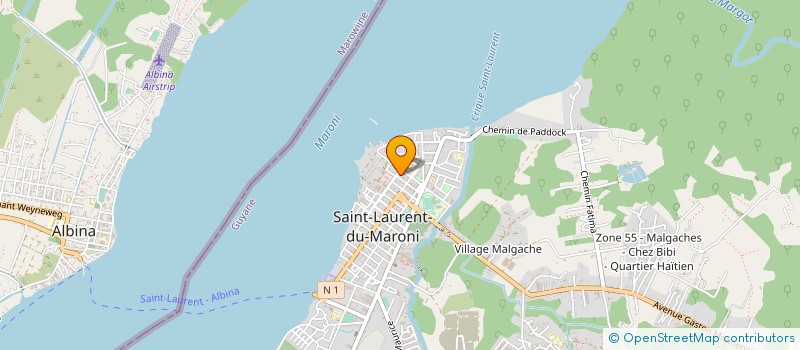 localisation de l'entreprise ASSOCIATION POUR LA SANTE OCCULAIRE à SAINT-LAURENT-DU-MARONI