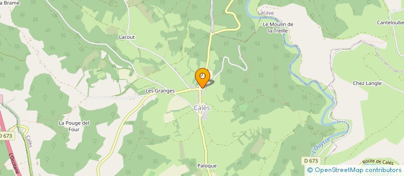 localisation de l'entreprise ASSOCIATION POUR LA SAUVEGARDE DE CALES ET DE LA VALLEE DE L'OUYSSE  CALES
