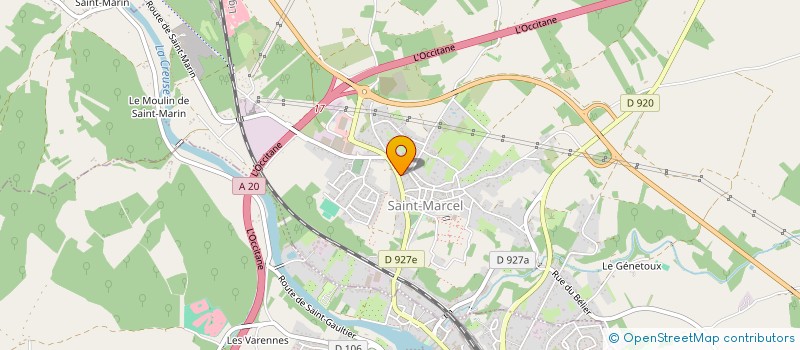 localisation de l'entreprise ASSOCIATION POUR LA SAUVEGARDE DE L'ABBAYE D'YVERNAULT à SAINT-MARCEL