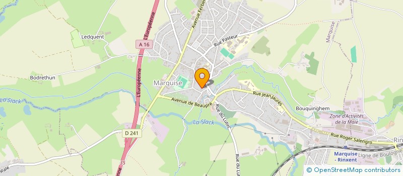 localisation de l'entreprise ASSOCIATION POUR LA SAUVEGARDE DE L'EGLISE DE MARQUISE  MARQUISE