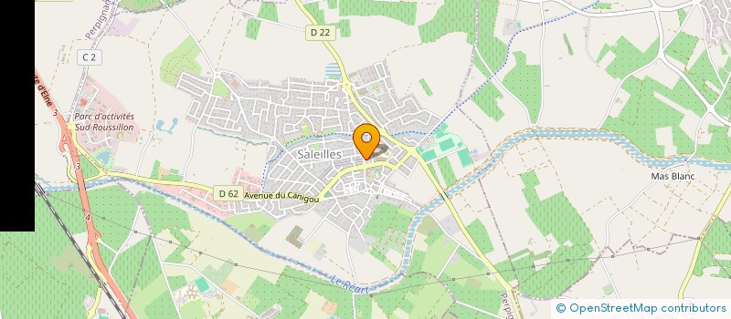 localisation de l'entreprise ASSOCIATION POUR LA SAUVEGARDE DE L'EGLISE SAINT ETIENNE DE SALEILLES  SALEILLES