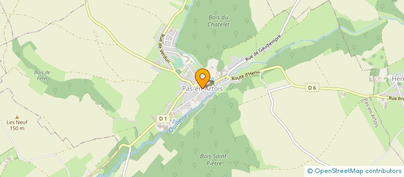 localisation de l'entreprise ASSOCIATION POUR LA SAUVEGARDE DE L'EGLISE SAINT MARTIN D'ARTOIS  PAS-EN-ARTOIS