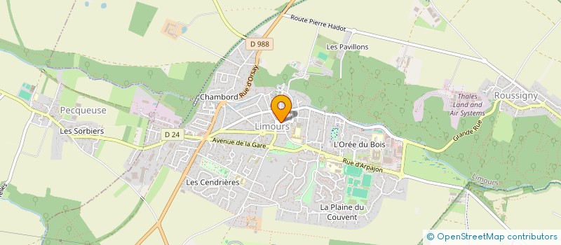 localisation de l'entreprise ASSOCIATION POUR LA SAUVEGARDE DE L'EGLISE SAINT-PIERRE DE LIMOURS à LIMOURS