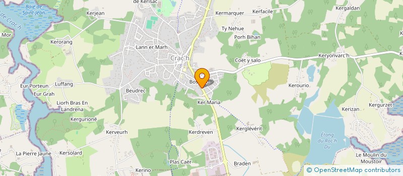 localisation de l'entreprise ASSOCIATION POUR LA SAUVEGARDE DE LA CHAPELLE DU PLASKAER  CRACH