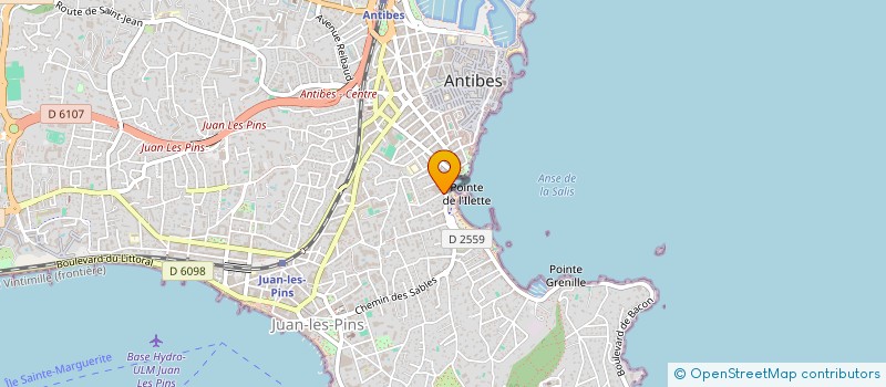 localisation de l'entreprise ASSOCIATION POUR LA SAUVEGARDE DE LA CHAPELLE SAINT-JEAN, A ANTIBES à ANTIBES