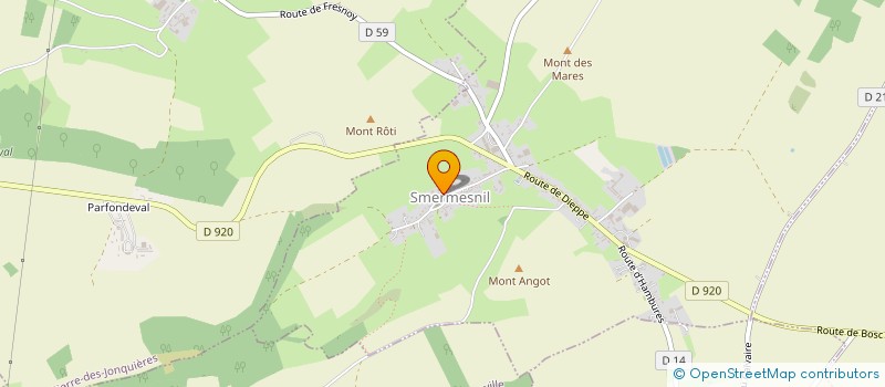 localisation de l'entreprise ASSOCIATION POUR LA SAUVEGARDE DE LA CHAPELLE SAINT-MARTIN DE LIGNEMARE  SMERMESNIL