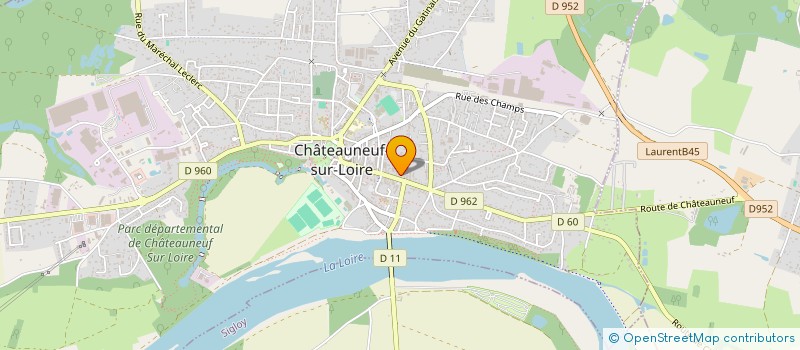localisation de l'entreprise ASSOCIATION POUR LA SAUVEGARDE DE LA MEDECINE GENERALE A CHATEAUNEUF SUR LOIRE  CHATEAUNEUF-SUR-LOIRE