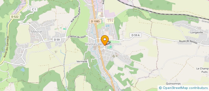 localisation de l'entreprise ASSOCIATION POUR LA SAUVEGARDE DE LA MEMOIRE PATRIMONIALE ET SOCIALE DU QUARTIER DE BOUSSIEU  NIVOLAS-VERMELLE