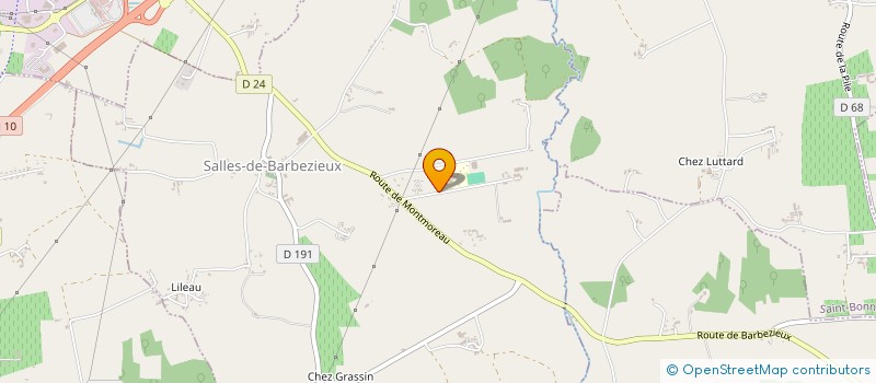 localisation de l'entreprise ASSOCIATION POUR LA SAUVEGARDE DE LA POULE BARBEZIEUX à SALLES-DE-BARBEZIEUX