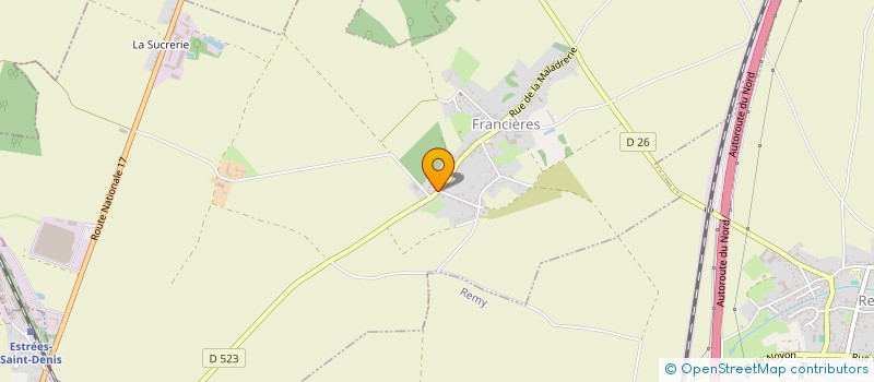 localisation de l'entreprise ASSOCIATION POUR LA SAUVEGARDE DE LA SUCRERIE DE FRANCIERES  FRANCIERES