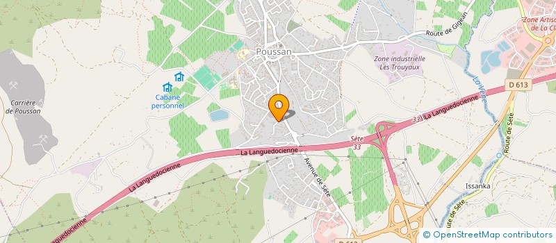 localisation de l'entreprise ASSOCIATION POUR LA SAUVEGARDE DE POUSSAN ET POUR L'INTERET DES CITOYENS  POUSSAN