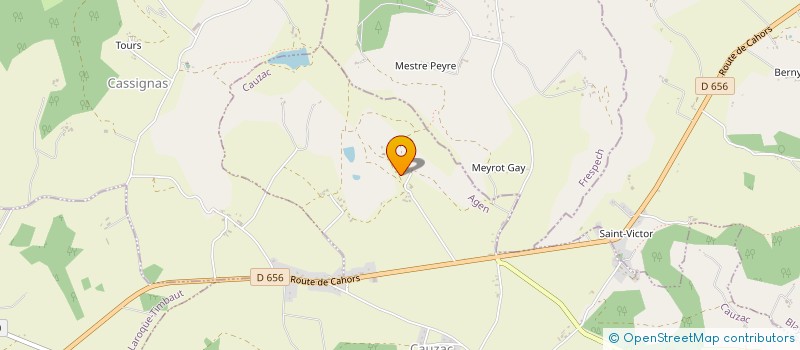 localisation de l'entreprise ASSOCIATION POUR LA SAUVEGARDE DE SAINT-CLAIR  CAUZAC