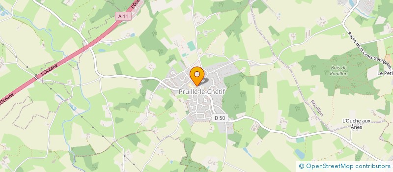 localisation de l'entreprise ASSOCIATION POUR LA SAUVEGARDE DES CROIX DU HAUT-MAINE  PRUILLE-LE-CHETIF