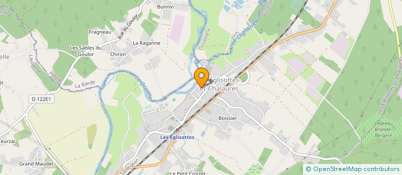 localisation de l'entreprise ASSOCIATION POUR LA SAUVEGARDE DES VITRAUX DE L'EGLISE DE ST CHRISTOPHE DE DOUBLE  SAINT-CHRISTOPHE-DE-DOUBLE