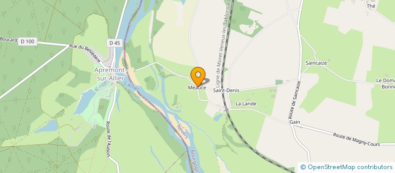 localisation de l'entreprise ASSOCIATION POUR LA SAUVEGARDE DU CHATEAU DE MEAUCE à SAINCAIZE-MEAUCE