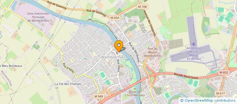 localisation de l'entreprise ASSOCIATION POUR LA SAUVEGARDE DU CHATEAU DE ROBERSART ET DU WAMBRECHIES HISTORIQUE  WAMBRECHIES