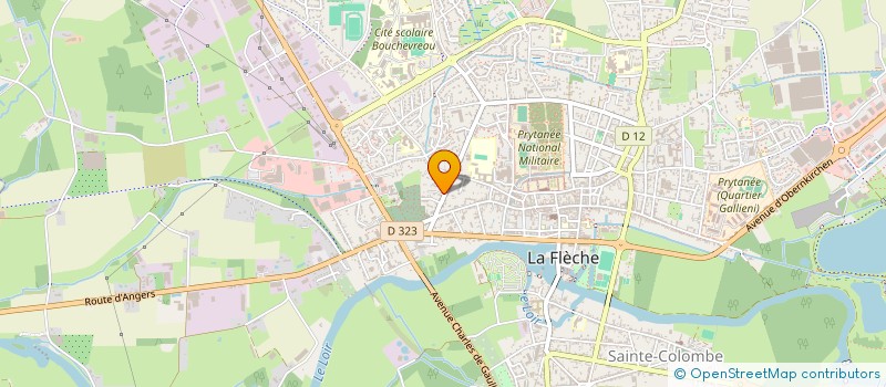 localisation de l'entreprise ASSOCIATION POUR LA SAUVEGARDE DU COUVENT DE LA VISITATION, ANCIEN HOPITAL DE LA FLECHE à LA FLECHE
