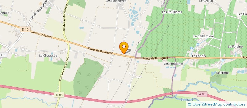 localisation de l'entreprise ASSOCIATION POUR LA SAUVEGARDE DU MOULIN DE JARRY  BRAIN-SUR-ALLONNES