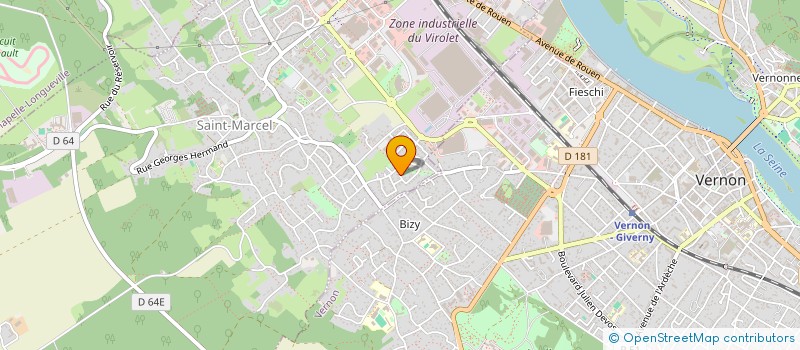 localisation de l'entreprise ASSOCIATION POUR LA SAUVEGARDE DU PATRIMOINE APICOLE ASPA à SAINT-MARCEL