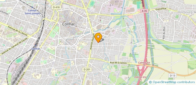 localisation de l'entreprise ASSOCIATION POUR LA SAUVEGARDE DU PATRIMOINE COLMARIEN à COLMAR