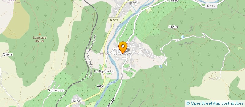 localisation de l'entreprise ASSOCIATION POUR LA SAUVEGARDE DU PATRIMOINE CRESSOIS (A.S.P.C.)  LA CRESSE