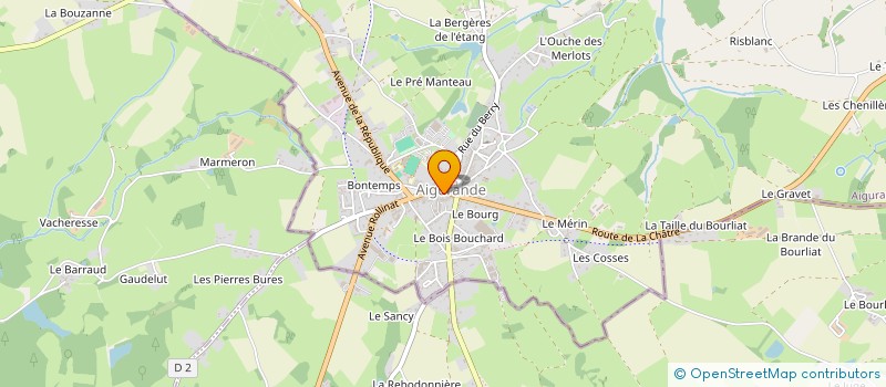 localisation de l'entreprise ASSOCIATION POUR LA SAUVEGARDE DU PATRIMOINE D'AIGURANDE à AIGURANDE