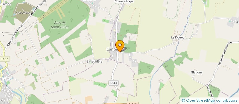 localisation de l'entreprise ASSOCIATION POUR LA SAUVEGARDE DU PATRIMOINE DE CANTELOUP  CANTELOUP