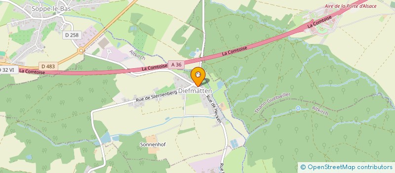 localisation de l'entreprise ASSOCIATION POUR LA SAUVEGARDE DU PATRIMOINE DE DIEFMATTEN  DIEFMATTEN