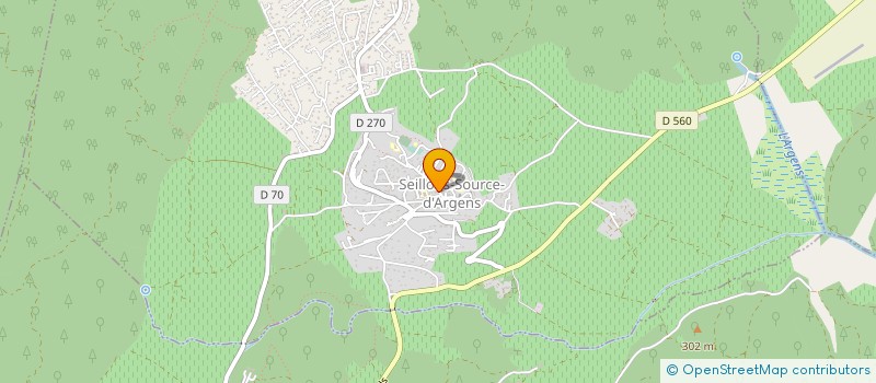 localisation de l'entreprise ASSOCIATION POUR LA SAUVEGARDE DU PATRIMOINE DE L'ENVIRONNEMENT ET LA CONNAISSANCE DES TRADITIONS SEILLONNAISES  SEILLONS-SOURCE-D'ARGENS