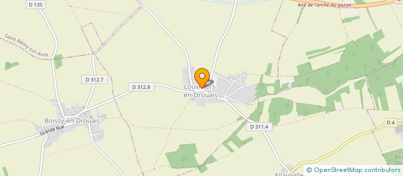 localisation de l'entreprise ASSOCIATION POUR LA SAUVEGARDE DU PATRIMOINE DE LOUVILLIERS EN DROUAIS à LOUVILLIERS-EN-DROUAIS