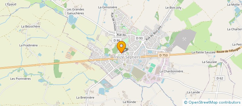 localisation de l'entreprise ASSOCIATION POUR LA SAUVEGARDE DU PATRIMOINE DE TREIZE SEPTIERS à TREIZE-SEPTIERS