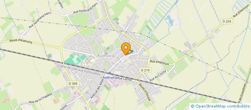 localisation de l'entreprise ASSOCIATION POUR LA SAUVEGARDE DU PATRIMOINE DES WATERINGUES DU PAYS D'AUDRUICQ  AUDRUICQ