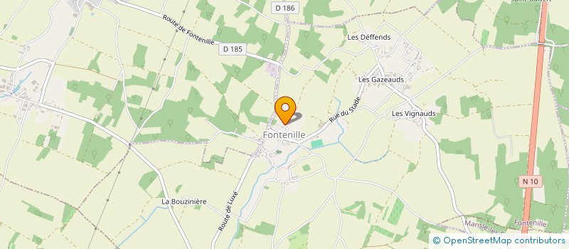localisation de l'entreprise ASSOCIATION POUR LA SAUVEGARDE DU PATRIMOINE HISTORIQUE DE LA COMMUNE DE FONTENILLE à FONTENILLE