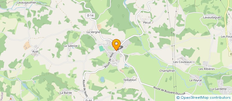 localisation de l'entreprise ASSOCIATION POUR LA SAUVEGARDE DU PATRIMOINE NAILLATOIS  NAILLAT