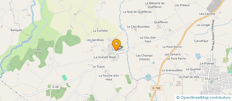 localisation de l'entreprise ASSOCIATION POUR LA SAUVEGARDE DU PATRIMOINE RELIGIEUX DE MESLIN-TREGENESTRE  LAMBALLE-ARMOR