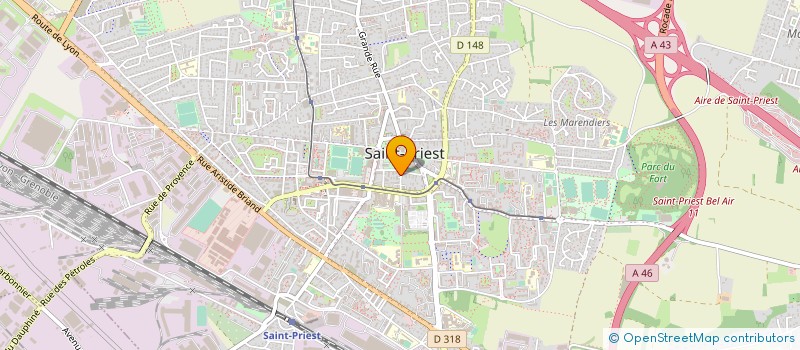 localisation de l'entreprise ASSOCIATION POUR LA SAUVEGARDE DU QUARTIER DU CHATEAU DE SAINT PRIEST RHONE  SAINT-PRIEST