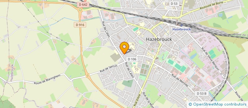 localisation de l'entreprise ASSOCIATION POUR LA SAUVEGARDE DU SACRE COEUR A HAZEBROUCK  HAZEBROUCK