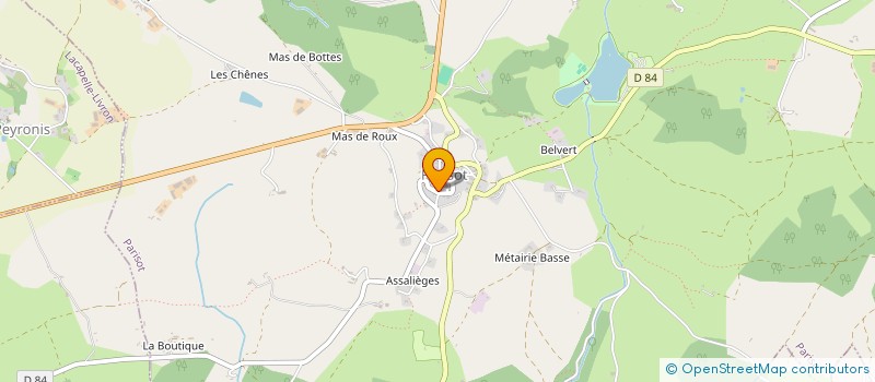 localisation de l'entreprise ASSOCIATION POUR LA SAUVEGARDE DU SITE ET DE L'EGLISE DE TEYSSEROLES à PARISOT